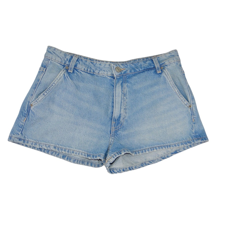 Zara Women Light Wash High Waisted Denim Shorts Blue Size 6 250/1/400/38